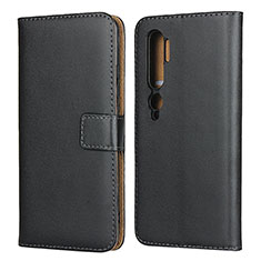 Handytasche Stand Schutzhülle Leder K01 für Xiaomi Mi Note 10 Schwarz
