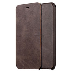 Handytasche Stand Schutzhülle Leder L01 für Apple iPhone 6 Plus Braun
