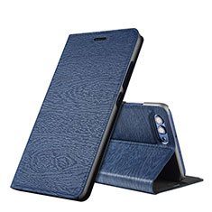 Handytasche Stand Schutzhülle Leder L01 für Huawei Honor V10 Blau