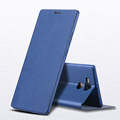 Handytasche Stand Schutzhülle Leder L01 für Huawei Mate 8 Blau