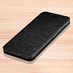 Handytasche Stand Schutzhülle Leder L01 für Xiaomi Redmi Note 7 Pro Schwarz