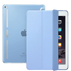 Handytasche Stand Schutzhülle Leder L02 für Apple iPad Pro 12.9 Hellblau