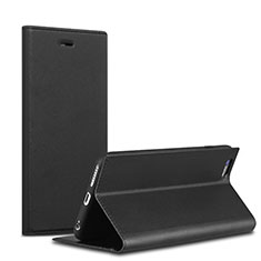 Handytasche Stand Schutzhülle Leder L02 für Apple iPhone 6S Plus Schwarz