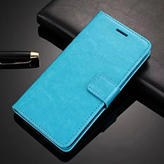 Handytasche Stand Schutzhülle Leder L02 für Nokia 6.1 Plus Hellblau