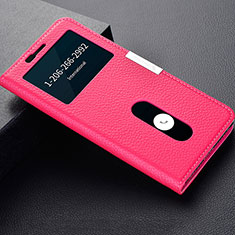 Handytasche Stand Schutzhülle Leder L02 für OnePlus 5T A5010 Pink