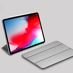 Handytasche Stand Schutzhülle Leder L03 für Apple iPad Pro 11 (2018) Silber