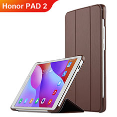 Handytasche Stand Schutzhülle Leder L03 für Huawei Honor Pad 2 Braun