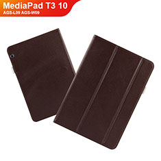 Handytasche Stand Schutzhülle Leder L03 für Huawei MediaPad T3 10 AGS-L09 AGS-W09 Schwarz