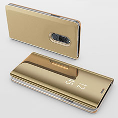 Handytasche Stand Schutzhülle Leder Rahmen Spiegel Tasche für Huawei G10 Gold