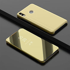 Handytasche Stand Schutzhülle Leder Rahmen Spiegel Tasche für Huawei Honor 8X Gold