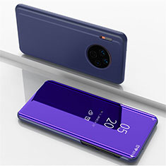 Handytasche Stand Schutzhülle Leder Rahmen Spiegel Tasche für Huawei Mate 30 Pro 5G Violett