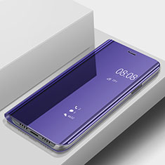Handytasche Stand Schutzhülle Leder Rahmen Spiegel Tasche für Huawei Nova 3e Violett