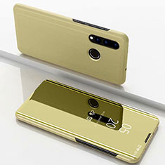 Handytasche Stand Schutzhülle Leder Rahmen Spiegel Tasche für Huawei Nova 3i Gold