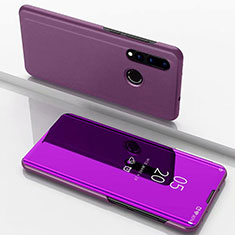 Handytasche Stand Schutzhülle Leder Rahmen Spiegel Tasche für Huawei Nova 3i Violett