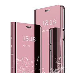 Handytasche Stand Schutzhülle Leder Rahmen Spiegel Tasche für Xiaomi Mi 6X Rosegold