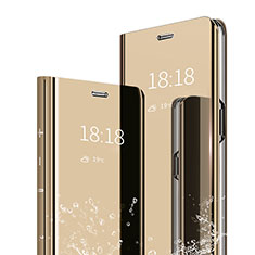Handytasche Stand Schutzhülle Leder Rahmen Spiegel Tasche für Xiaomi Mi 9 SE Gold