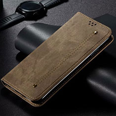 Handytasche Stand Schutzhülle Stoff für Xiaomi Mi Note 10 Lite Orange