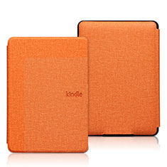 Handytasche Stand Schutzhülle Stoff L01 für Amazon Kindle 6 inch Orange