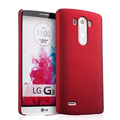 Hülle Kunststoff Schutzhülle Matt für LG G3 Rot
