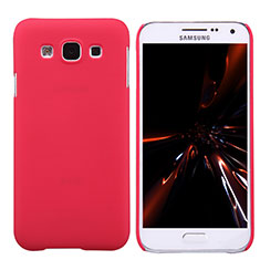 Hülle Kunststoff Schutzhülle Matt für Samsung Galaxy E5 SM-E500F E500H Rot