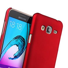 Hülle Kunststoff Schutzhülle Matt für Samsung Galaxy J3 Rot