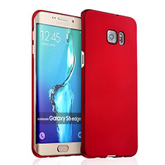 Hülle Kunststoff Schutzhülle Matt für Samsung Galaxy S6 Edge+ Plus SM-G928F Rot