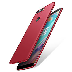 Hülle Kunststoff Schutzhülle Matt M02 für OnePlus 5T A5010 Rot