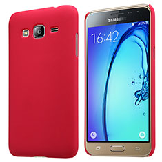 Hülle Kunststoff Schutzhülle Matt M02 für Samsung Galaxy J3 (2016) J320F J3109 Rot