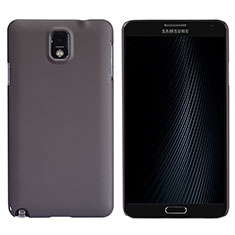 Hülle Kunststoff Schutzhülle Matt M02 für Samsung Galaxy Note 3 N9000 Braun