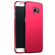 Hülle Kunststoff Schutzhülle Matt M02 für Samsung Galaxy S6 Edge+ Plus SM-G928F Rot