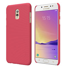 Hülle Kunststoff Schutzhülle Matt M04 für Samsung Galaxy C7 (2017) Rot