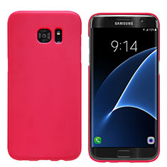 Hülle Kunststoff Schutzhülle Matt M10 für Samsung Galaxy S7 Edge G935F Rot