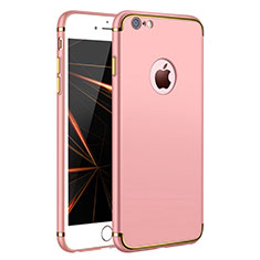 Hülle Luxus Metall Rahmen und Kunststoff für Apple iPhone 6 Plus Rosegold
