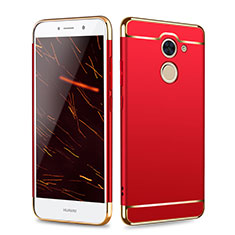 Hülle Luxus Metall Rahmen und Kunststoff für Huawei Enjoy 7 Plus Rot