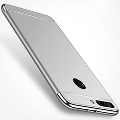 Hülle Luxus Metall Rahmen und Kunststoff für Huawei Honor V9 Silber