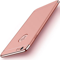 Hülle Luxus Metall Rahmen und Kunststoff M01 für Apple iPhone 6 Plus Rosegold
