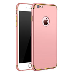 Hülle Luxus Metall Rahmen und Kunststoff M02 für Apple iPhone 6 Rosegold