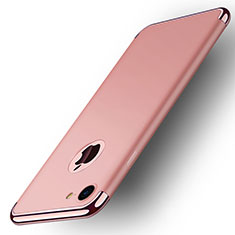 Hülle Luxus Metall Rahmen und Kunststoff M02 für Apple iPhone SE (2020) Rosegold
