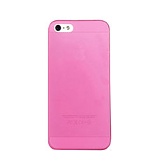 Hülle Ultra Dünn Schutzhülle Durchsichtig Transparent Matt für Apple iPhone 5S Pink