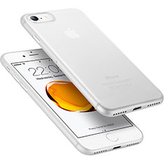 Hülle Ultra Dünn Schutzhülle Durchsichtig Transparent Matt für Apple iPhone SE3 (2022) Weiß