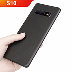 Hülle Ultra Dünn Schutzhülle Tasche Durchsichtig Transparent Matt für Samsung Galaxy S10 5G Schwarz