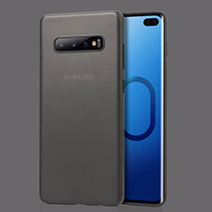 Hülle Ultra Dünn Schutzhülle Tasche Durchsichtig Transparent Matt für Samsung Galaxy S10 Plus Grau