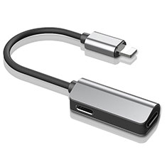 Kabel Lightning USB H01 für Apple iPhone 14 Plus Silber