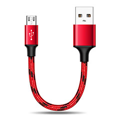 Kabel Micro USB Android Universal 25cm S02 für Huawei Mate 30 Pro 5G Rot