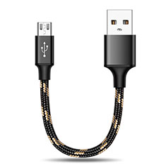 Kabel Micro USB Android Universal 25cm S02 für Sony Xperia XZ2 Premium Schwarz
