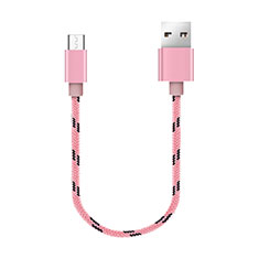 Kabel Micro USB Android Universal 25cm S05 für Oppo Reno10 5G Rosa
