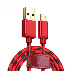Kabel Micro USB Android Universal A14 für Sony Xperia 10 Rot