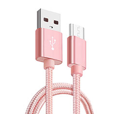 Kabel Micro USB Android Universal M03 für Sony Xperia XA3 Ultra Rosegold