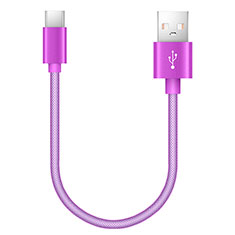 Kabel Type-C Android Universal 20cm S02 für Oppo Reno Ace Violett