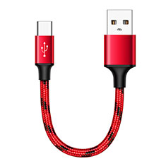 Kabel Type-C Android Universal 25cm S04 für Vivo Y70 2020 Rot